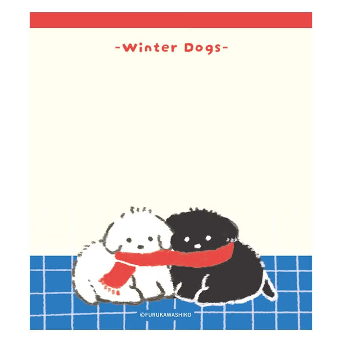 Memo Pad - Snow Dogs