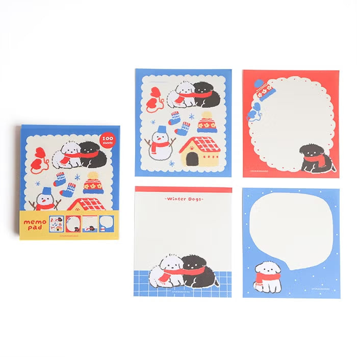 Memo Pad - Snow Dogs