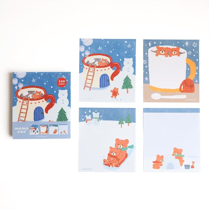 Memo Pad - Snow Bear