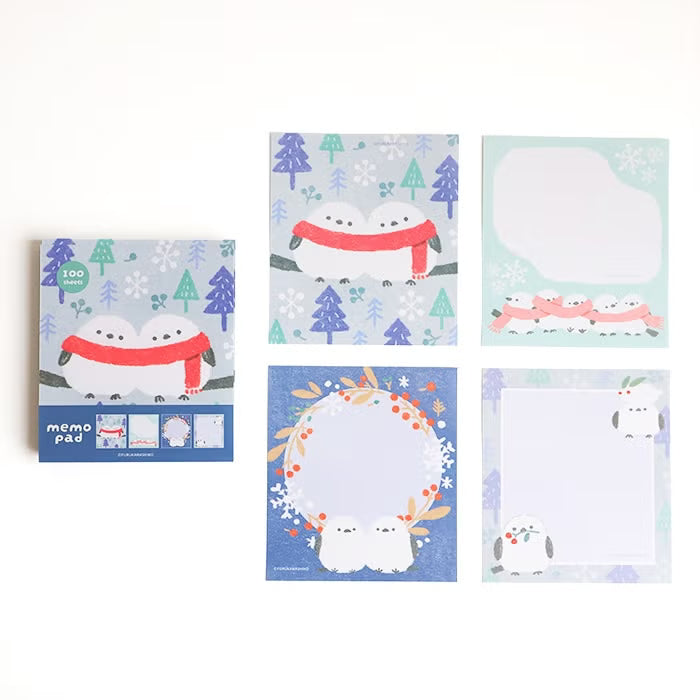 Memo Pad - Snow Bird