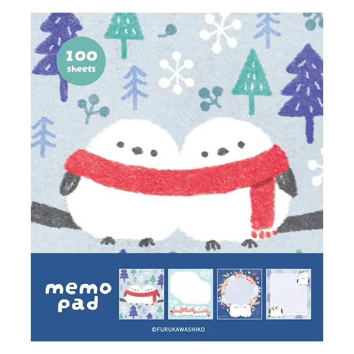 Memo Pad - Snow Bird