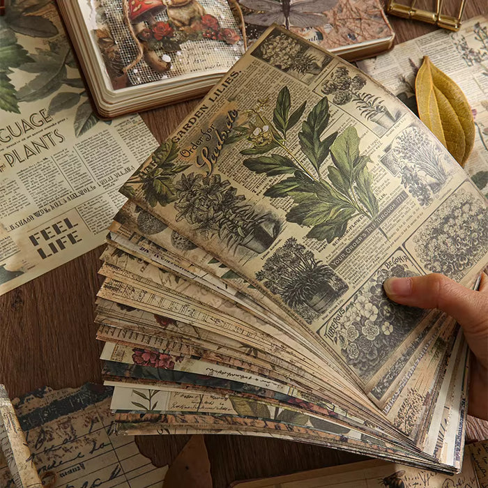 Lost Memories Collage Paper Pack - Leaf