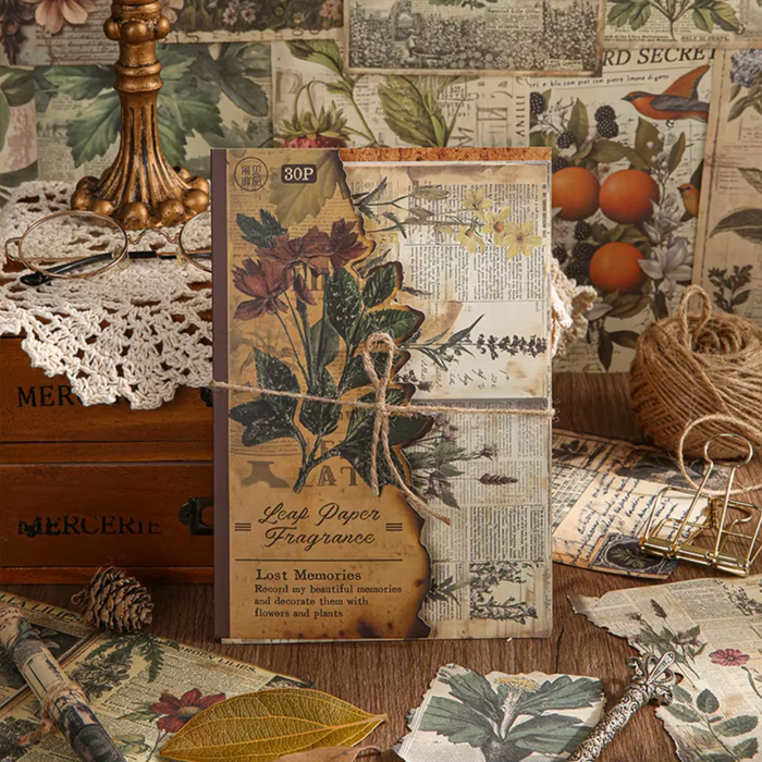 Lost Memories Collage Paper Pack - Leaf