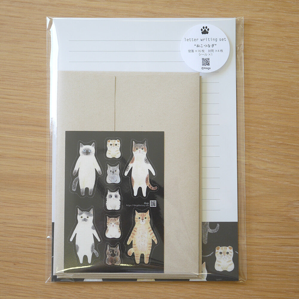 4legs Japan Cat Connections Letter Writing Set | WashiGang Australia