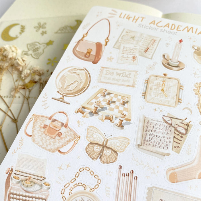 Sticker Sheet - Light Academia