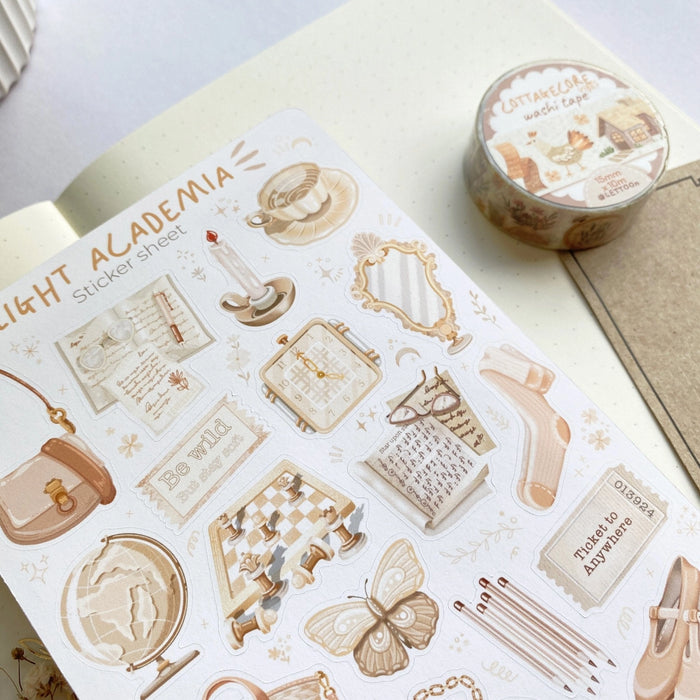 Sticker Sheet - Light Academia