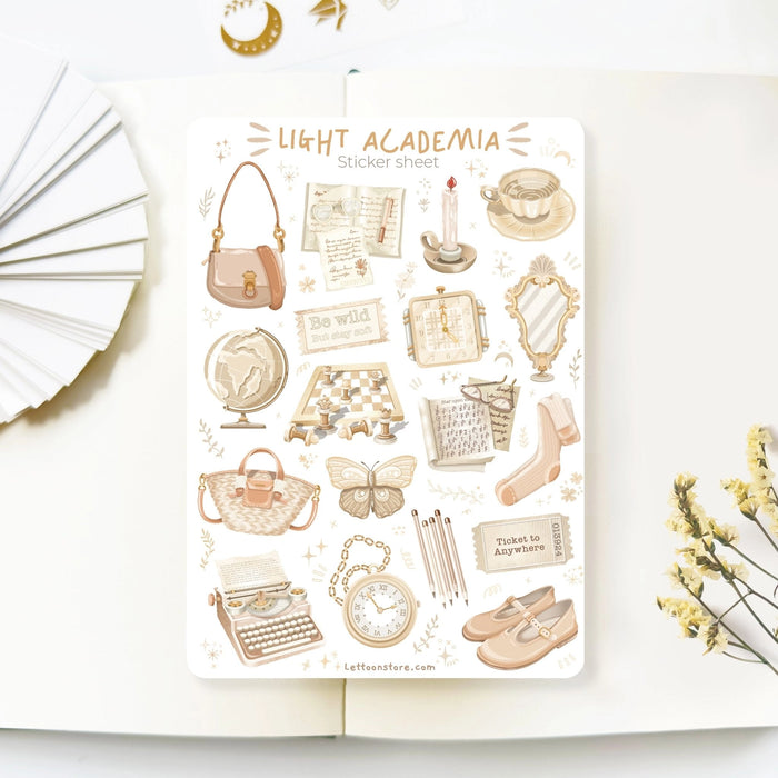 Sticker Sheet - Light Academia