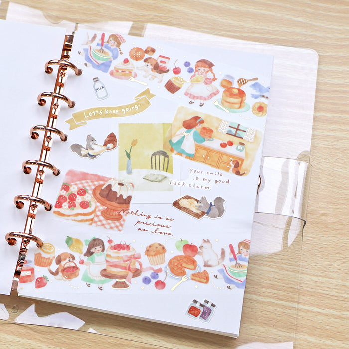 Mind Wave 'Lil Story' Foil-Stamped Clear Tape - Baking Scene
