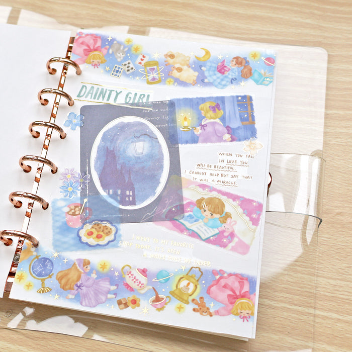 Mind Wave 'Lil Story' Foil-Stamped Clear Tape - Midnight