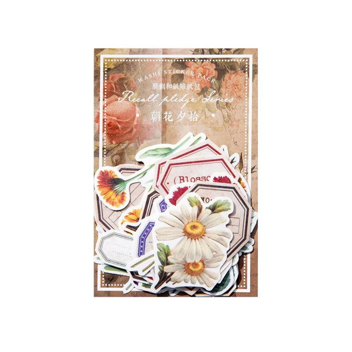 Washi Paper Journaling Sticker Pack - Floral