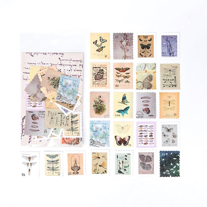 Postage Stamp Stickers - Insects