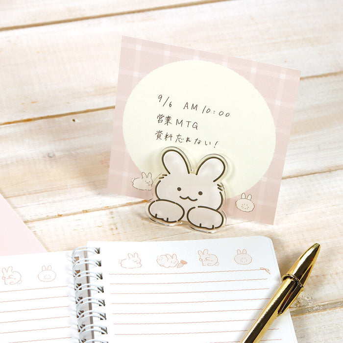 Marumaru Animal 360° Acrylic Clip - Rabbit