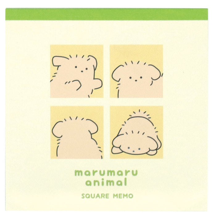 Marumaru Animal Square Memo Pad - Dog