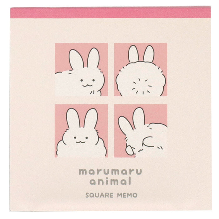 Marumaru Animal Square Memo Pad - Rabbit