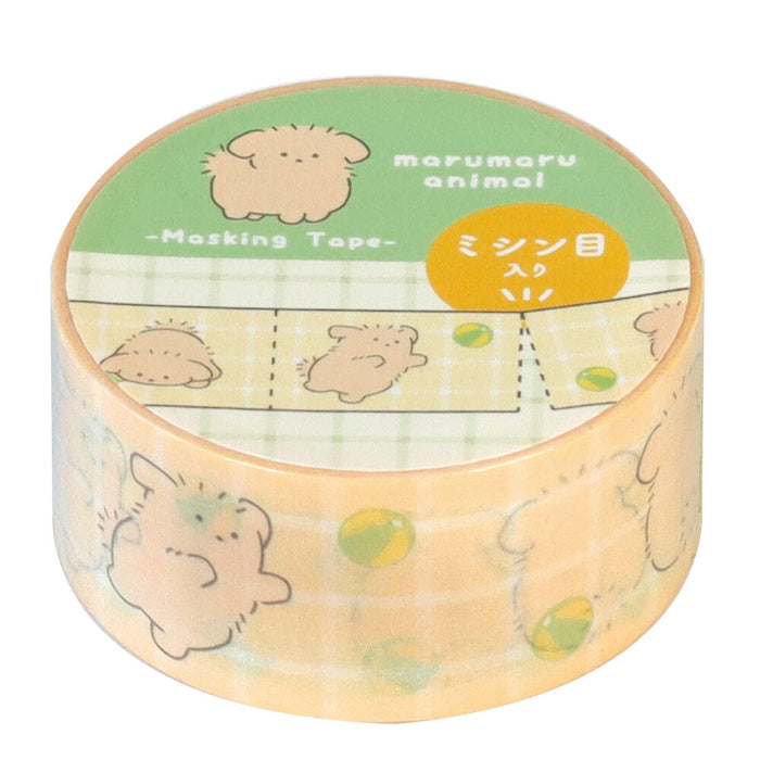 Marumaru Animal Perforated Washi Tape - Dog