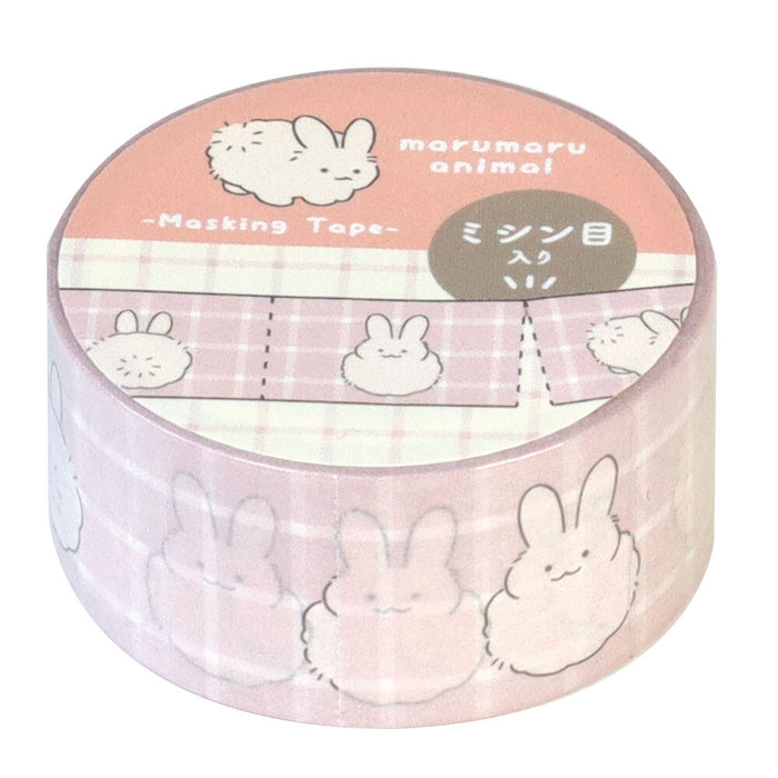 Marumaru Animal Perforated Washi Tape - Rabbit