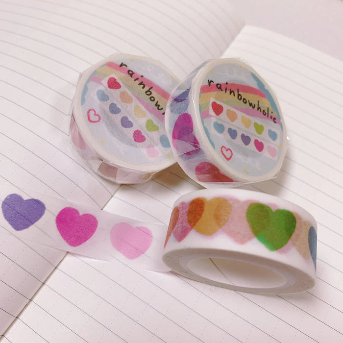 rainbowholic Washi Tape - Rainbow Heart
