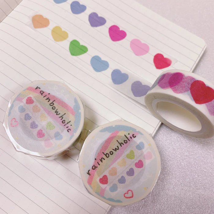 rainbowholic Washi Tape - Rainbow Heart