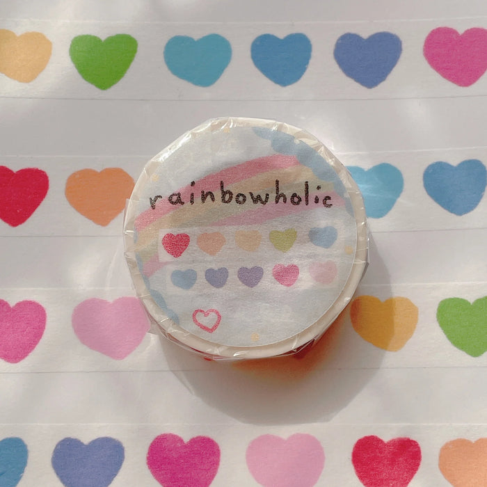 rainbowholic Washi Tape - Rainbow Heart