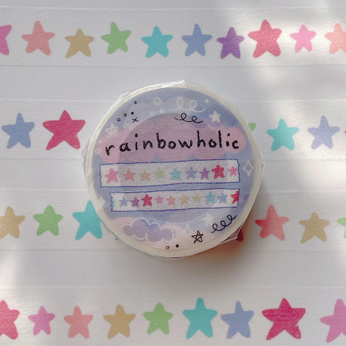 rainbowholic Washi Tape - Rainbow Stars