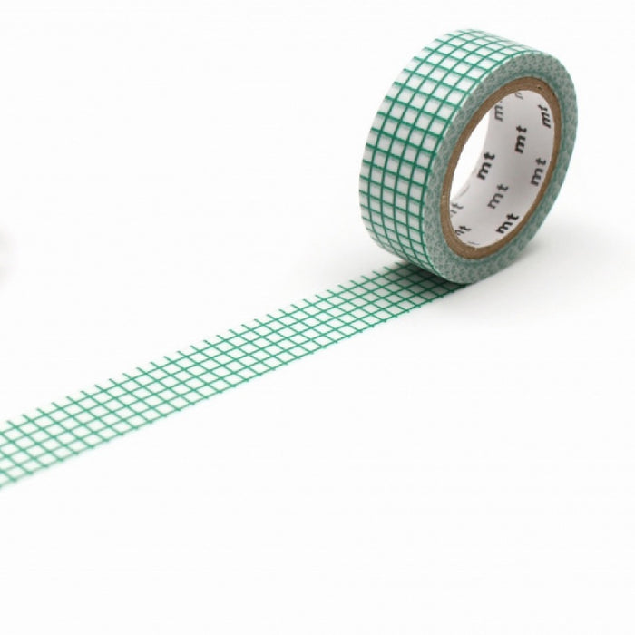 mt Deco Masking Tape - Emerald Green Graph
