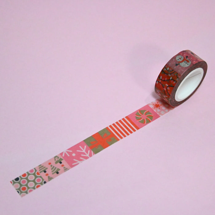 rainbowholic x Tazdaunicorn Washi Tape - Holiday Patchwork