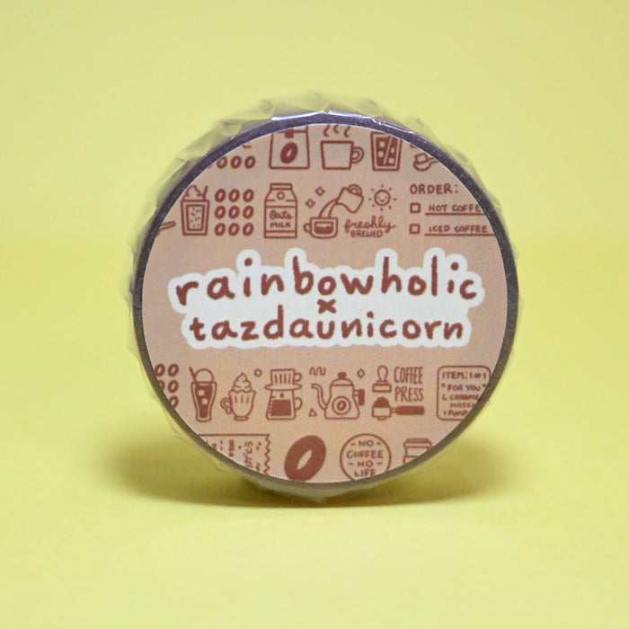 rainbowholic x Tazdaunicorn Washi Tape - Coffee Time