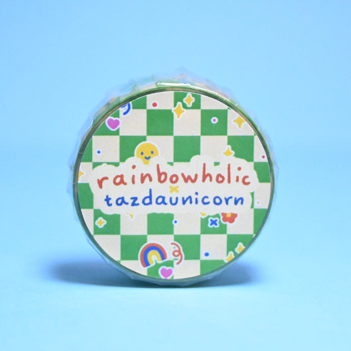 rainbowholic x Tazdaunicorn Washi Tape - Colourful Retro Pattern