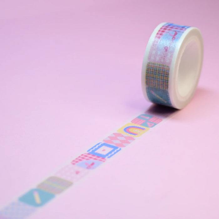 rainbowholic x Tazdaunicorn Washi Tape - Stationery Patchwork
