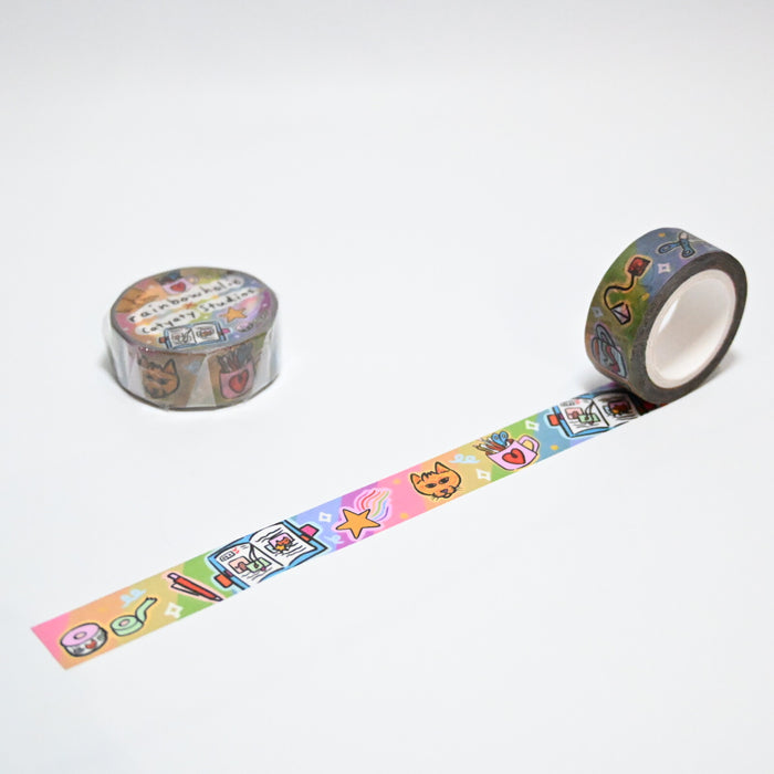 rainbowholic x Catyaty Studios Washi Tape - Journaling Time
