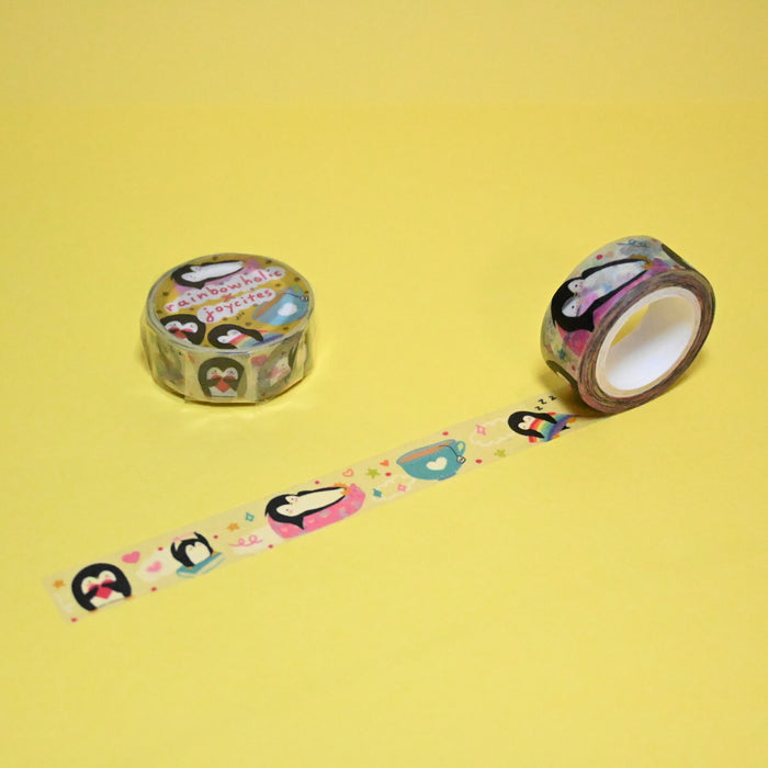 rainbowholic x joycites Washi Tape - Penguin Everyday