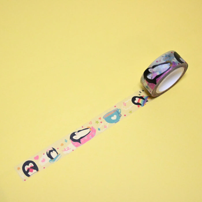 rainbowholic x joycites Washi Tape - Penguin Everyday