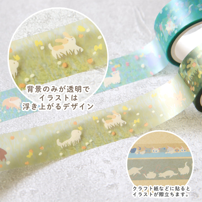 Mula Clear Tape 30mm - Funny Cat
