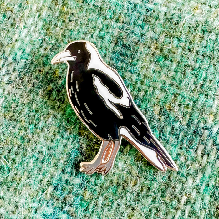 Australian Magpie Enamel Pin