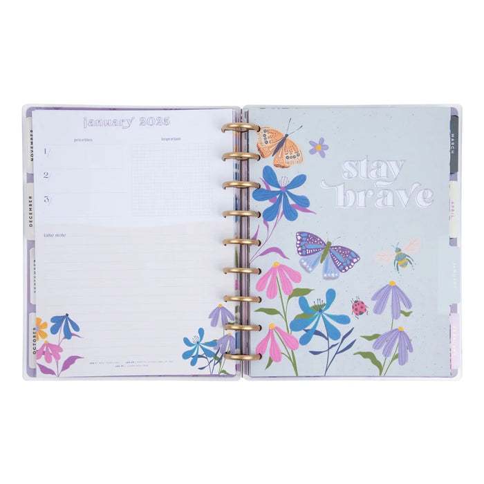 LAST STOCK! The Happy Planner 2024-2025 'Midnight Botanical' CLASSIC VERTICAL Happy Planner - 18 Months