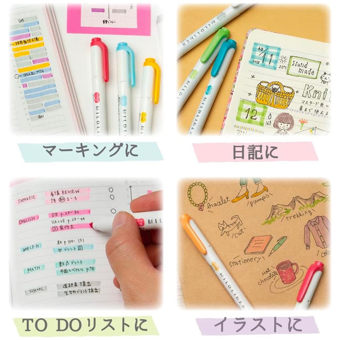 Zebra Mildliner Pack Cool Refined WashiGang Australia