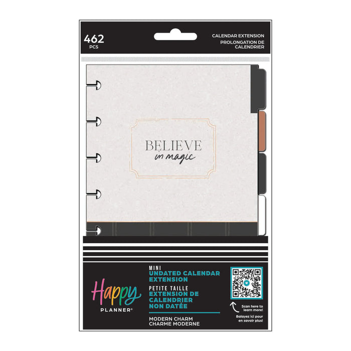 The Happy Planner MINI Undated Calendar Extension - Modern Charm