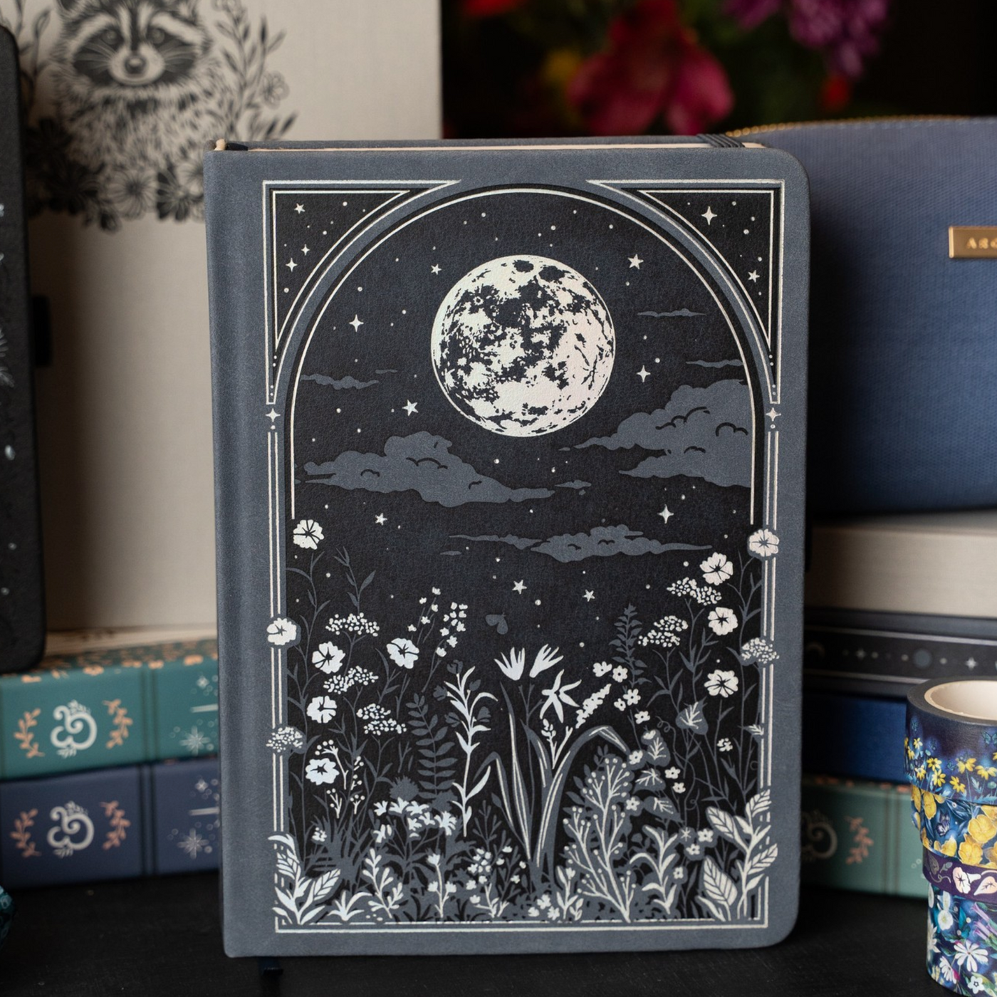 Moonlight Notebooks Archer & Olive Moonlit Garden Notebook | WashiGang Australia