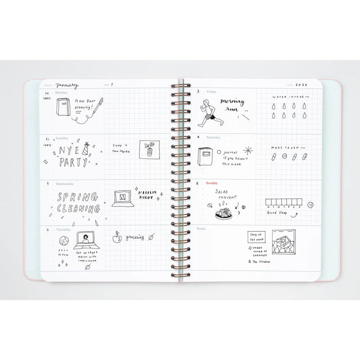 LAST STOCK! Mossery A5 Undated Refillable Planner - Perpetual Spring