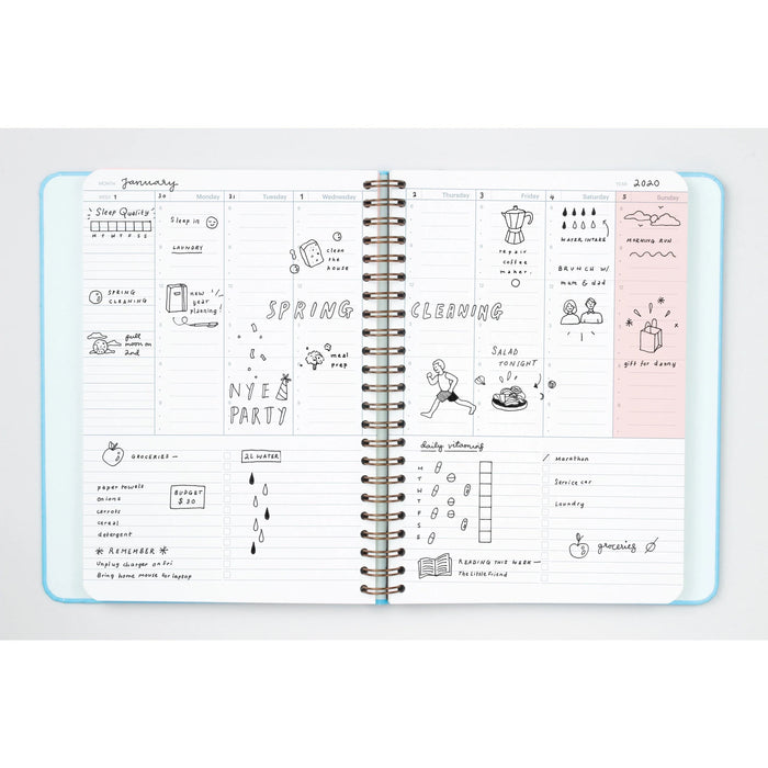 Mossery A5 Undated Refillable Planner - Heavenly Day