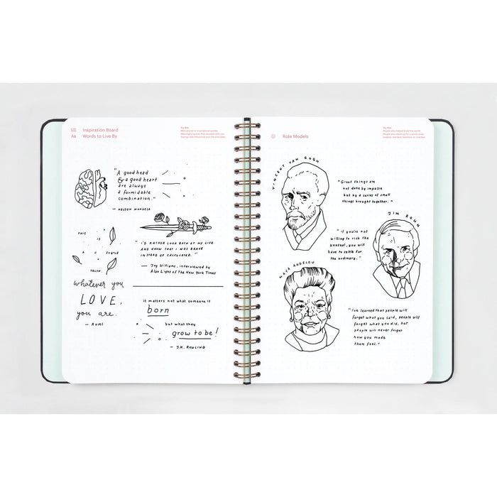 Mossery A5 Undated Refillable Planner - Perpetual Spring