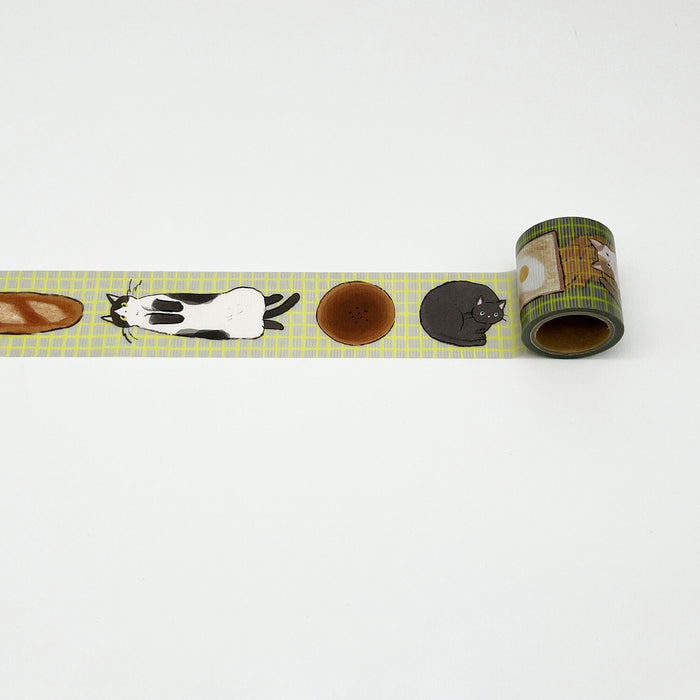 PET Cloth Tape - Cats & Bread