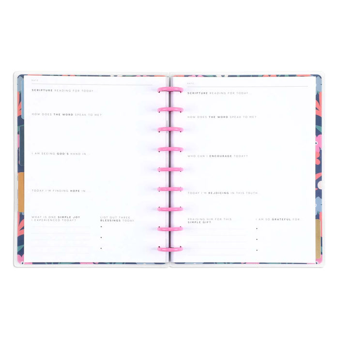 LAST STOCK! The Happy Planner 'Bold Blossoms' CLASSIC Guided Faith Journal