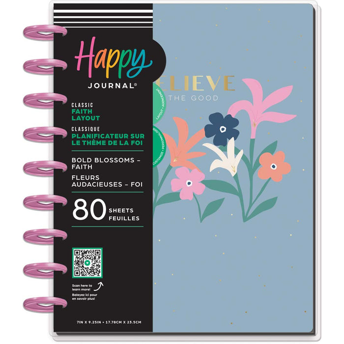 LAST STOCK! The Happy Planner 'Bold Blossoms' CLASSIC Guided Faith Journal