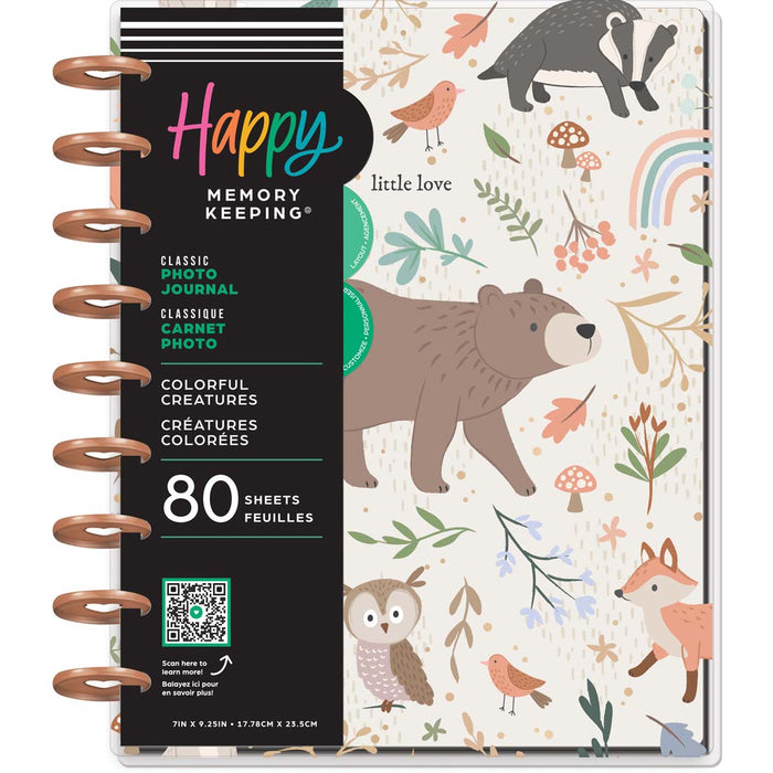 LAST STOCK! The Happy Planner 'Colourful Creatures' CLASSIC Memory Keeping Baby Journal