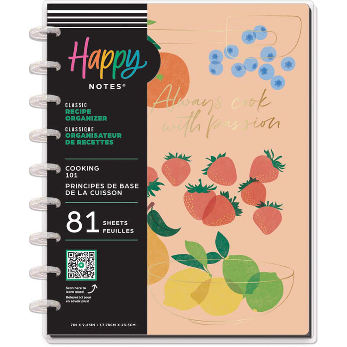 The Happy Planner 'Cooking 101' CLASSIC RECIPE Organiser