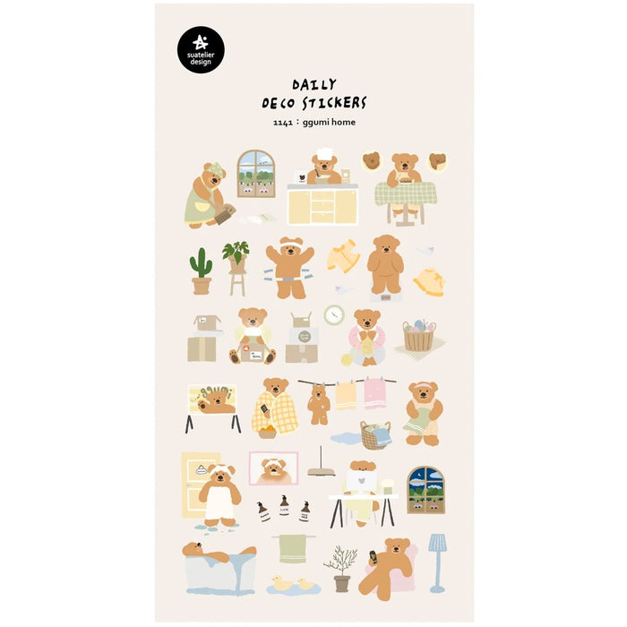 Suatelier Stickers - No.1141 Ggumi Home