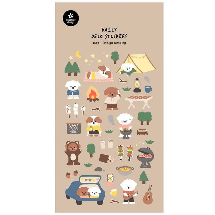 Suatelier Stickers - No.1144 Let's Go Camping