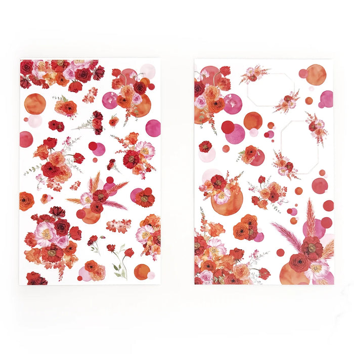 Orange Florals Sticker Book