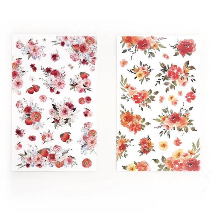 Orange Florals Sticker Book